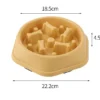 Circle-shaped feeder bowl measurements in yellow