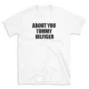 ABOUT YOU TOMMY HILFIGER - White T-shirt for Men and Women - Black Quote Text Design - Soft Cotton Graphic Tee - Comfortable Unisex T-Shirt