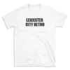 LEICESTER CITY RETRO - White T-shirt for Men and Women - Black Quote Text Design - Soft Cotton Graphic Tee - Comfortable Unisex T-Shirt