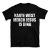 KANYE WEST MERCH JESUS IS KING- Black T-shirt for Men and Women - White Quote Text Design - Soft Cotton Graphic Tee - Comfortable Unisex T-Shirt